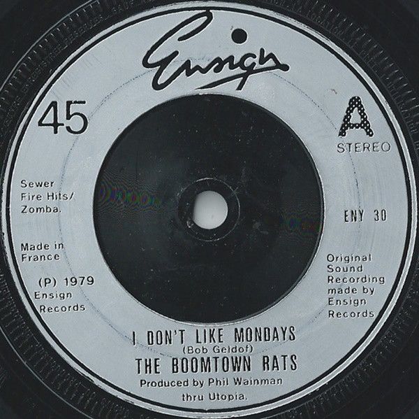 The Boomtown Rats - I Don&#39;t Like Mondays (7&quot;, Single, Sil) (Near Mint (NM or M-))