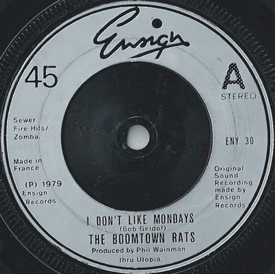 The Boomtown Rats - I Don&#39;t Like Mondays (7&quot;, Single, Sil) (Near Mint (NM or M-))