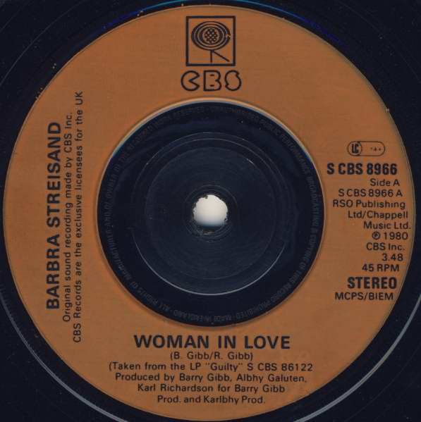 Barbra Streisand - Woman In Love (7&quot;, Single, Bro) (Near Mint (NM or M-))
