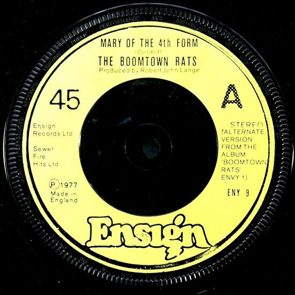 The Boomtown Rats - Mary Of The 4th Form (Alternate Version) (7&quot;, Single) (Fair (F))