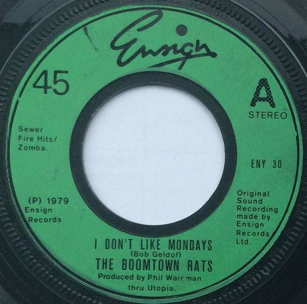 The Boomtown Rats - I Don&#39;t Like Mondays (7&quot;, Single, Lar) (Good Plus (G+))