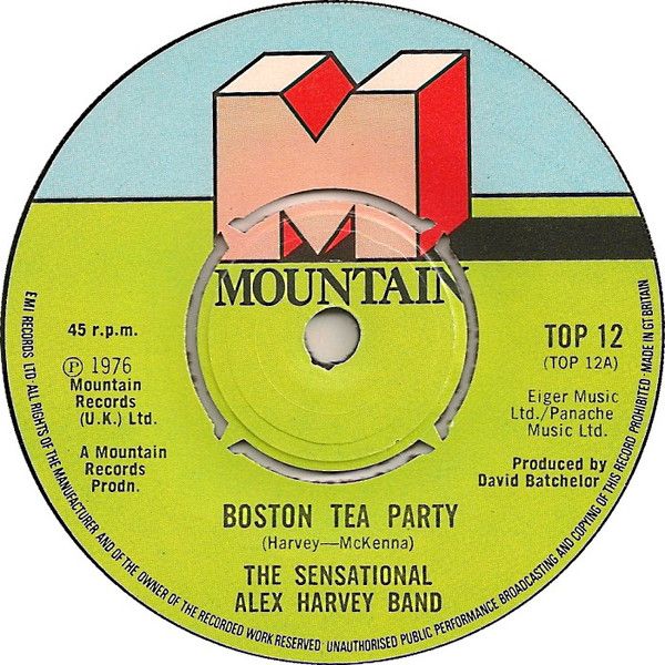 The Sensational Alex Harvey Band - Boston Tea Party (7&quot;, Single) (Good Plus (G+))