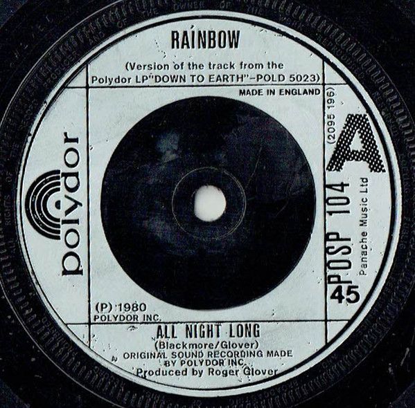 Rainbow - All Night Long (7&quot;, Single, Com) (Very Good (VG))