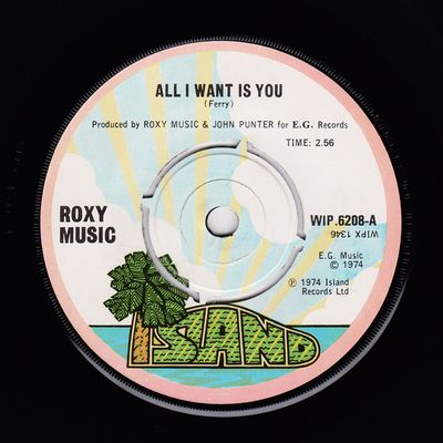 Roxy Music - All I Want Is You (7&quot;, Single) (Fair (F))