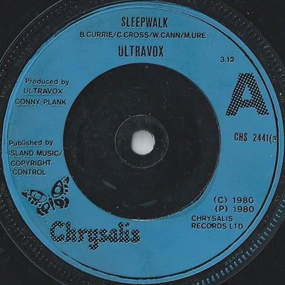 Ultravox - Sleepwalk (7&quot;, Single, Com) (Near Mint (NM or M-))