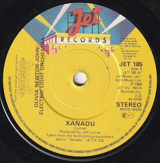Olivia Newton-John / Electric Light Orchestra - Xanadu (7&quot;, Single, Yel) (Very Good (VG))