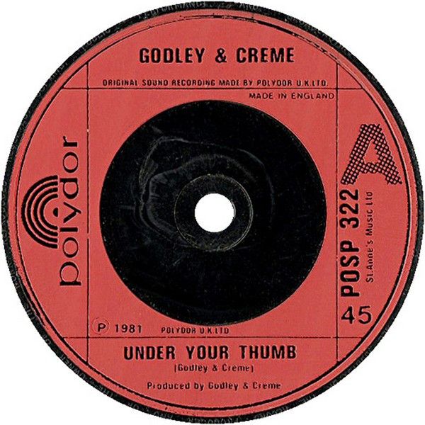 Godley &amp; Creme - Under Your Thumb (7&quot;, Single, Red) (Good (G))