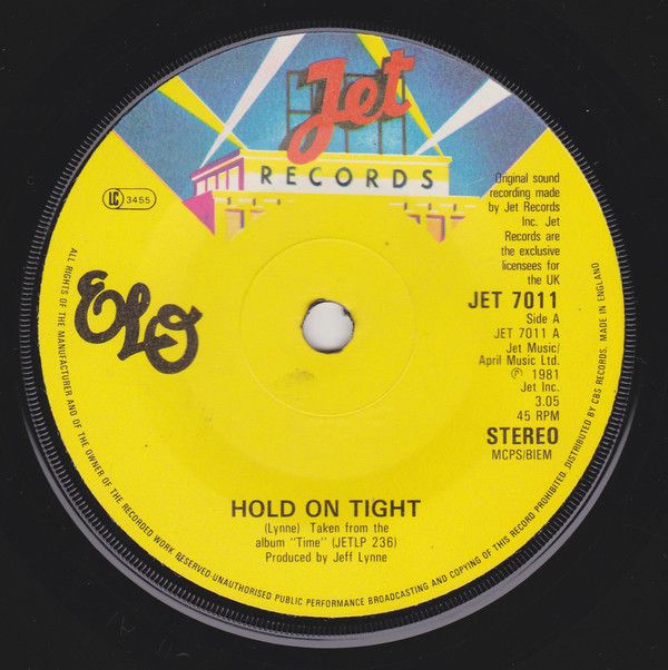 Electric Light Orchestra - Hold On Tight (7&quot;, Single) (Very Good Plus (VG+))