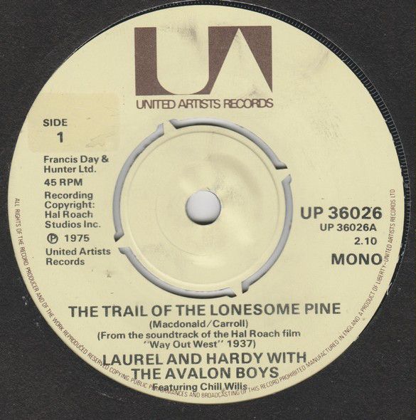 Laurel &amp; Hardy - The Trail Of The Lonesome Pine (7&quot;, Mono, 4-P) (Very Good (VG))