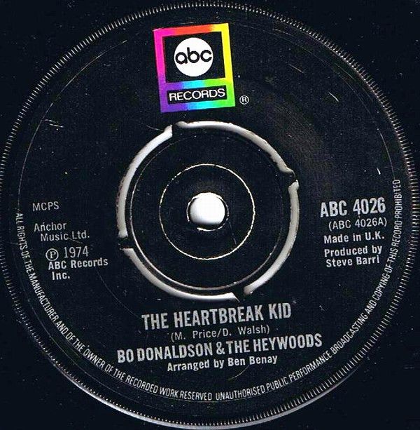 Bo Donaldson &amp; The Heywoods - The Heartbreak Kid (7&quot;, Single) (Good Plus (G+))