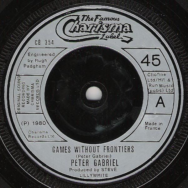 Peter Gabriel - Games Without Frontiers (7&quot;, Single) (Very Good Plus (VG+))