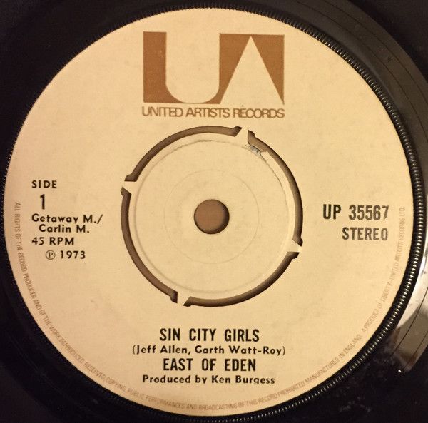 East Of Eden  - Sin City Girls (7&quot;) (Very Good (VG))