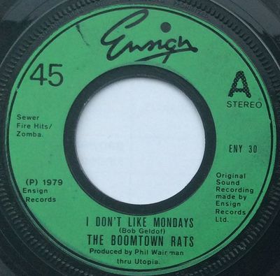 The Boomtown Rats - I Don't Like Mondays (7", Single, Lar) (Near Mint (NM or M-))