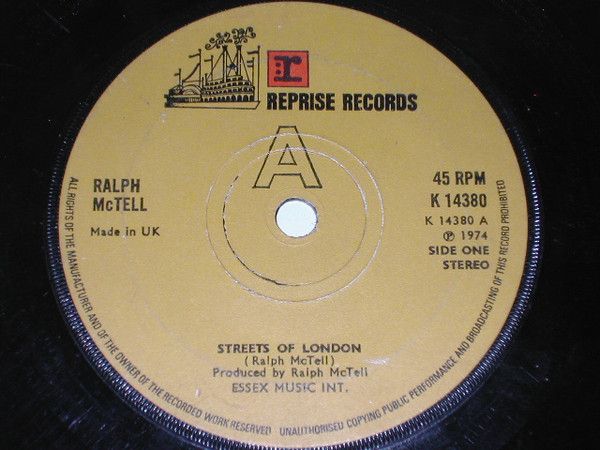 Ralph McTell - Streets Of London (7&quot;, Single, Sol) (Very Good Plus (VG+))