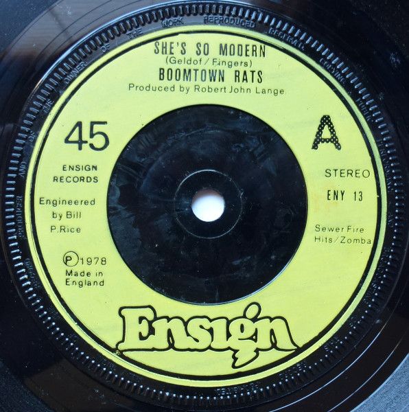 The Boomtown Rats - She&#39;s So Modern (7&quot;, Single, Com) (Very Good Plus (VG+))