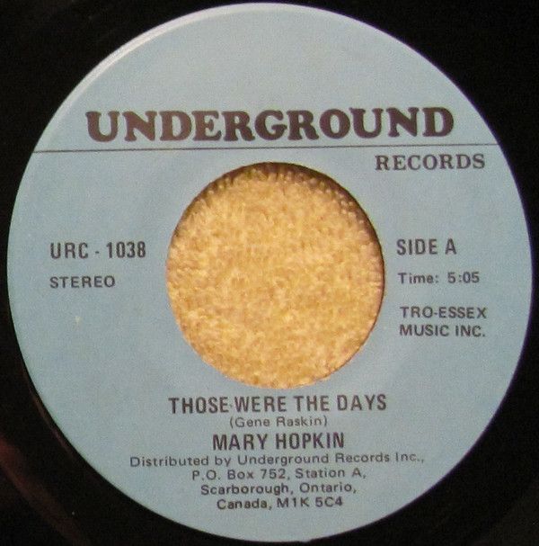 Mary Hopkin - Those Were The Days (7&quot;, RE) (Very Good (VG))
