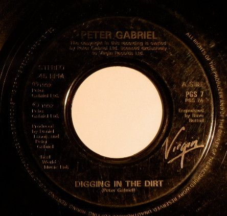 Peter Gabriel - Digging In The Dirt (7&quot;, Single, Jukebox) (Very Good (VG))