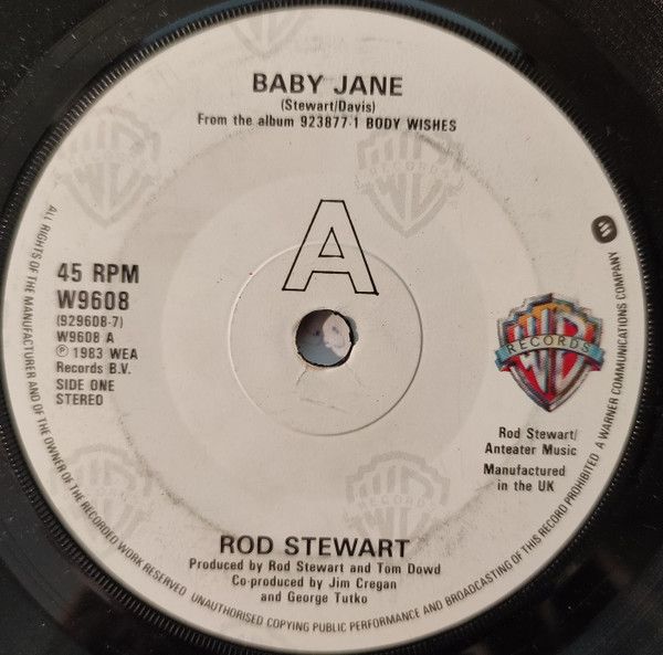 Rod Stewart - Baby Jane (7&quot;, Single) (Very Good (VG))