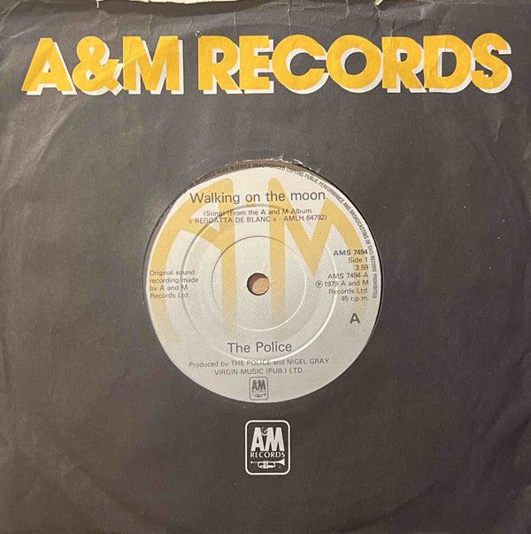 The Police - Walking On The Moon (7&quot;, Single, Gen) (Very Good (VG))