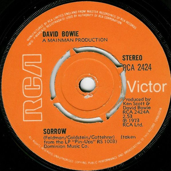 David Bowie - Sorrow (7&quot;, Single, Pus) (Very Good Plus (VG+))