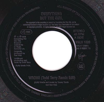 Everything But The Girl - Wrong (7&quot;, Jukebox) (Very Good (VG))