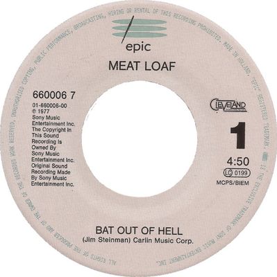 Meat Loaf - Bat Out Of Hell (7&quot;, Single, RE) (Very Good (VG))