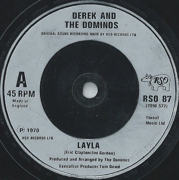 Derek &amp; The Dominos / Eric Clapton - Layla / Wonderful Tonight (Live) (7&quot;, Single) (Near Mint (NM or M-))