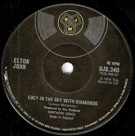 Elton John - Lucy In The Sky With Diamonds (7&quot;, Single, Sol) (Very Good Plus (VG+))