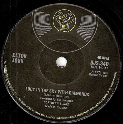 Elton John - Lucy In The Sky With Diamonds (7&quot;, Single, Sol) (Very Good Plus (VG+))