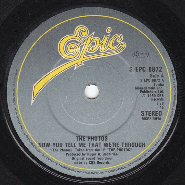 The Photos - Now You Tell Me That We&#39;re Through (7&quot;, Com) (Near Mint (NM or M-))