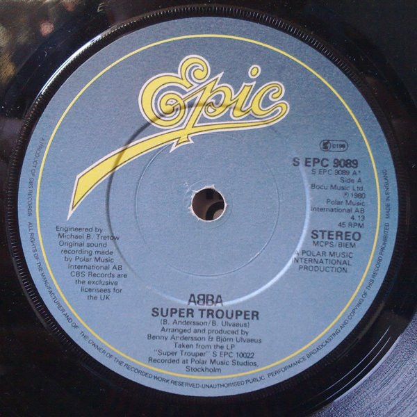 ABBA - Super Trouper (7&quot;, Single, Pap) (Very Good (VG))