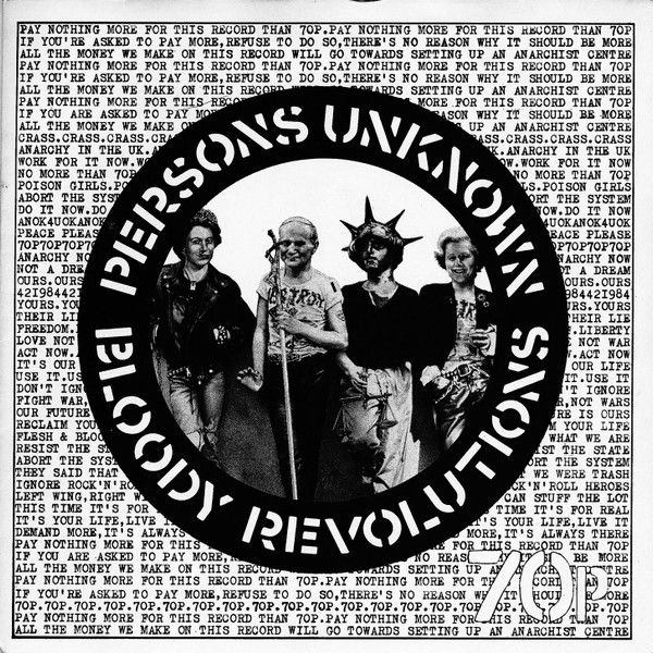 Crass / Poison Girls - Bloody Revolutions / Persons Unknown (7&quot;) (Very Good Plus (VG+))