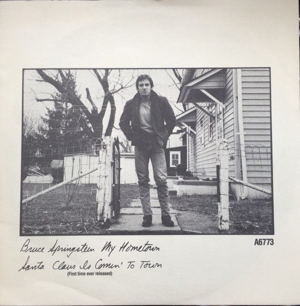 Bruce Springsteen - My Hometown / Santa Claus Is Comin&#39; To Town (7&quot;, Single) (Near Mint (NM or M-))