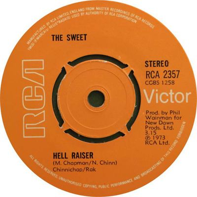 The Sweet - Hell Raiser (7&quot;, Single, Kno) (Very Good (VG))