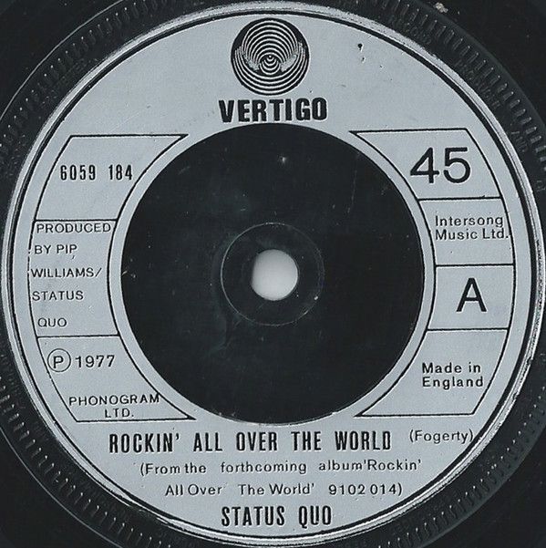 Status Quo - Rockin&#39; All Over The World (7&quot;, Single, Com) (Very Good Plus (VG+))
