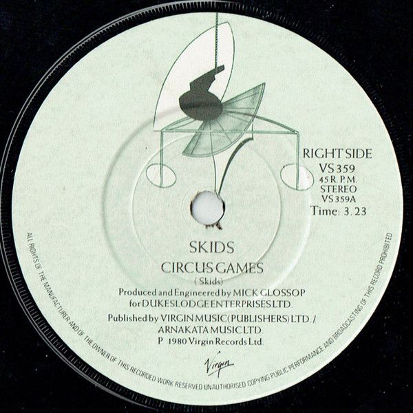 Skids - Circus Games (7&quot;, Single, Com) (Good Plus (G+))