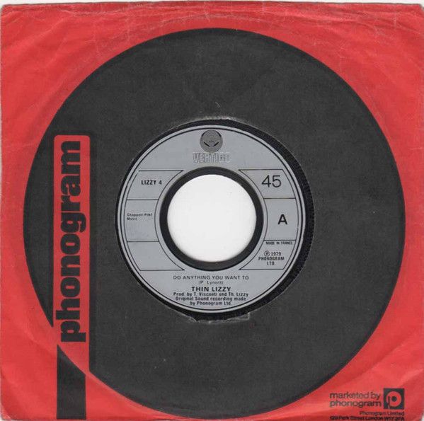 Thin Lizzy - Do Anything You Want To (7&quot;, Lar) (Very Good Plus (VG+))