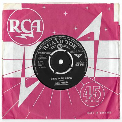 Elvis Presley With The Jordanaires - Crying In The Chapel (7&quot;, Single) (Fair (F))