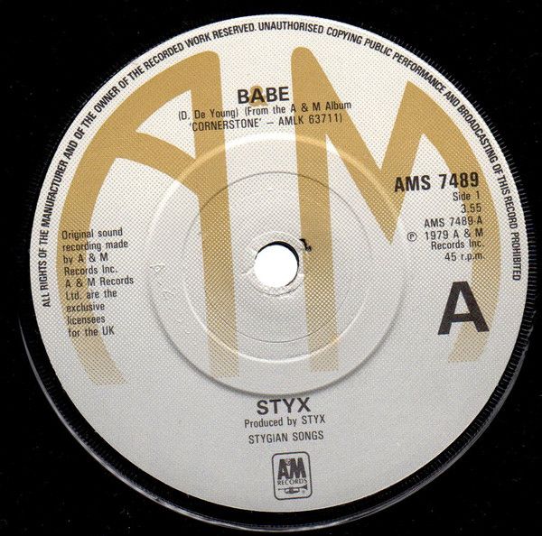Styx - Babe / I&#39;m O.K. (7&quot;, Single) (Very Good Plus (VG+))