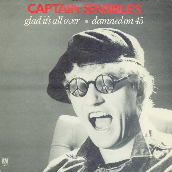 Captain Sensible - Glad It&#39;s All Over / Damned On 45 (7&quot;, Single) (Near Mint (NM or M-))