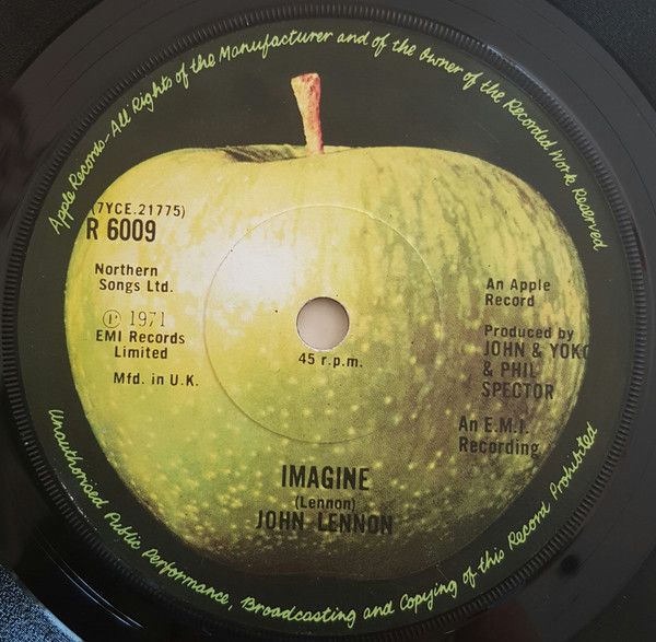 John Lennon - Imagine (7&quot;, Single, Tra) (Very Good Plus (VG+))