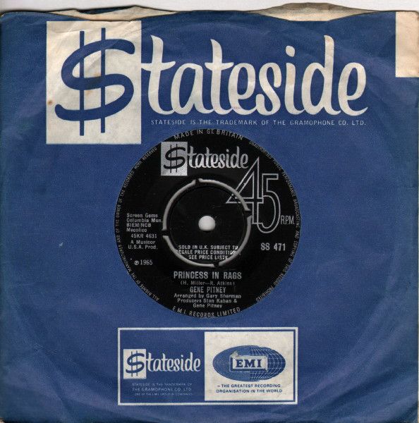 Gene Pitney - Princess In Rags (7&quot;, Single) (Very Good Plus (VG+))