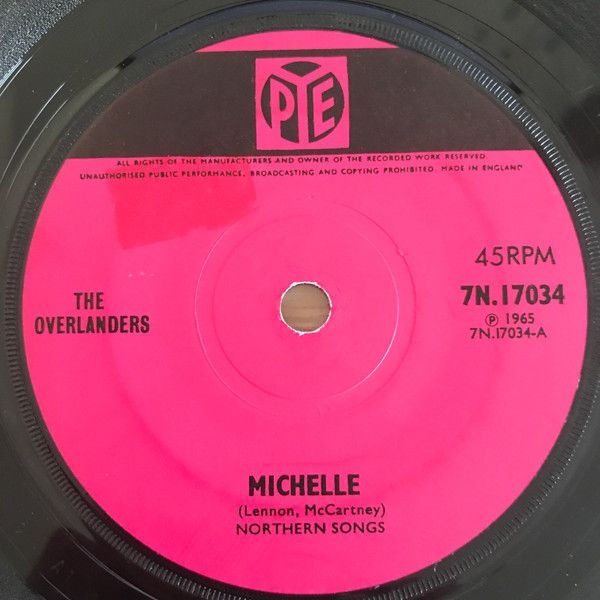 The Overlanders - Michelle (7&quot;, Single, Sol) (Very Good Plus (VG+))
