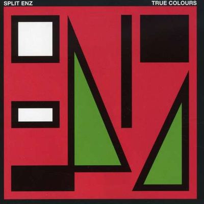 Split Enz - True Colours (LP, Album, Etch, Red) (Very Good Plus (VG+))