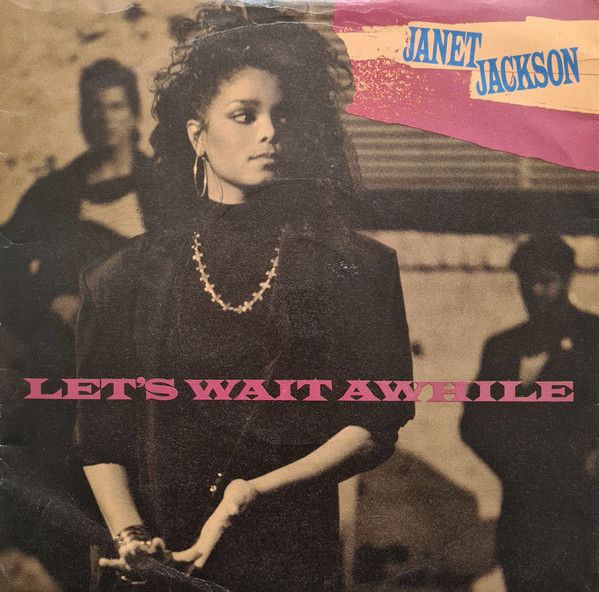 Janet Jackson - Let&#39;s Wait Awhile (7&quot;, Single, Red) (Near Mint (NM or M-))