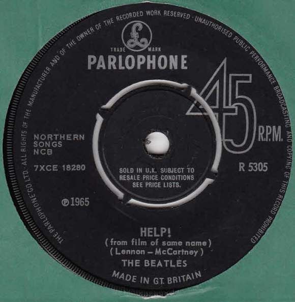 The Beatles - Help! (7&quot;, Mono) (Very Good (VG))