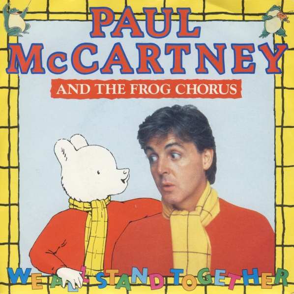 Paul McCartney And The Frog Chorus - We All Stand Together (7&quot;, Single, Bla) (Very Good (VG))