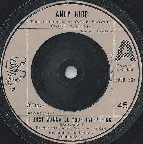Andy Gibb - I Just Wanna Be Your Everything (7&quot;, Single, Inj) (Near Mint (NM or M-))