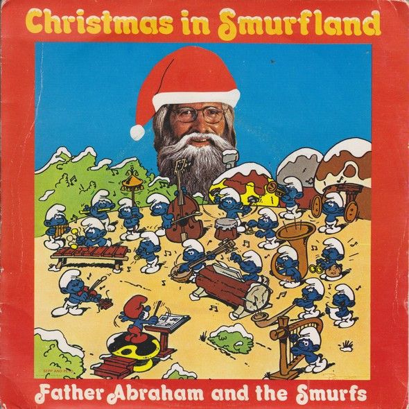 Vader Abraham And The Smurfs  - Christmas In Smurfland (7&quot;, Single) (Near Mint (NM or M-))