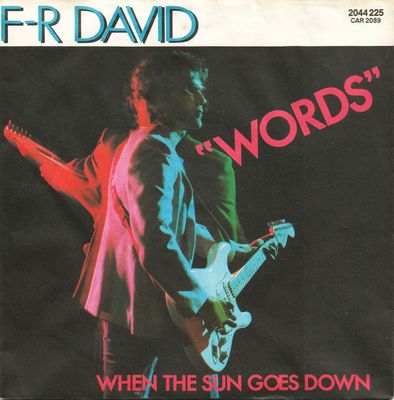 F.R. David - Words (7&quot;, Single) (Near Mint (NM or M-))